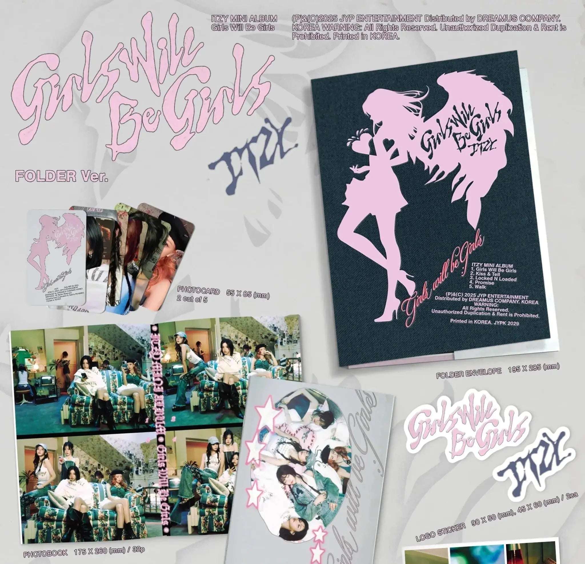 ITZY Girls Will Be Girls Folder Ver. photobook and printed photos
