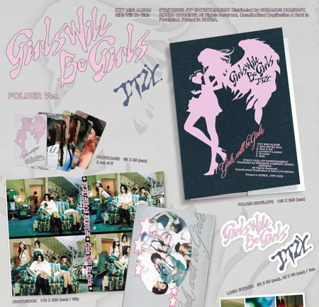 ITZY Girls Will Be Girls Folder Ver. photobook and printed photos