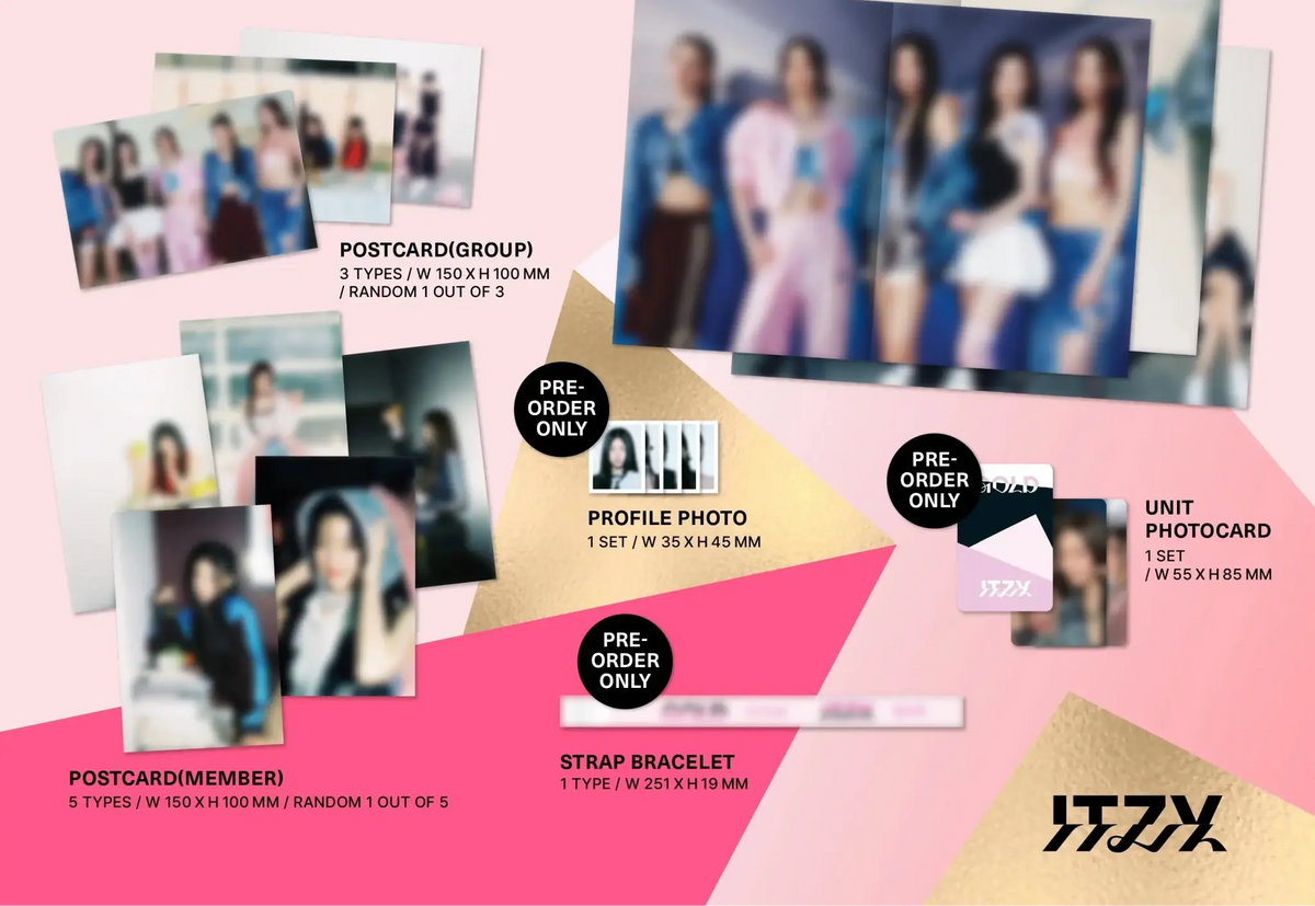 ITZY GOLD Standard Ver. photobook and CD
