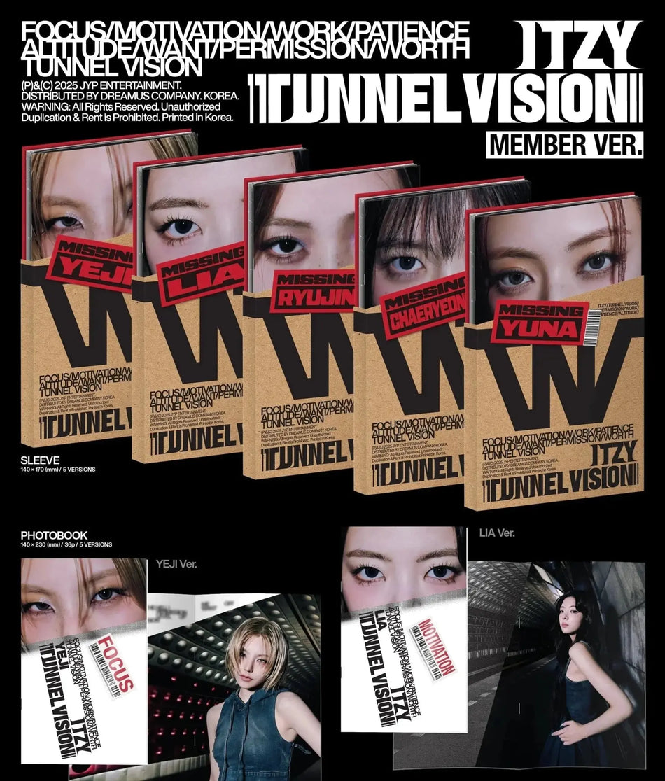 ITZY - [TUNNEL VISION] Member Ver. - Umakpop