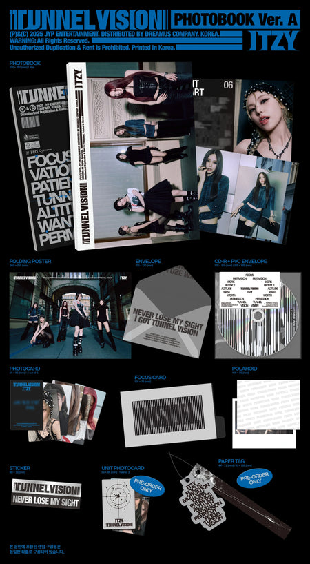 ITZY TUNNEL VISION Photobook Ver. A and B versions