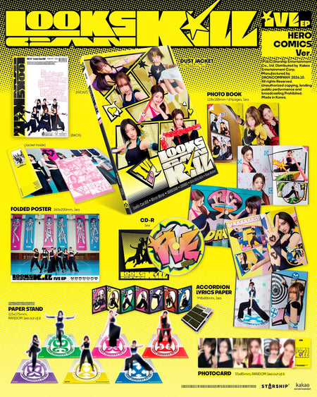 IVE Looks Can Kill HERO COMICS Ver. album contents and inclusions