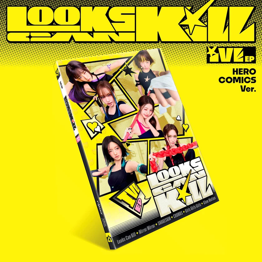 IVE Looks Can Kill HERO COMICS Ver. physical album cover