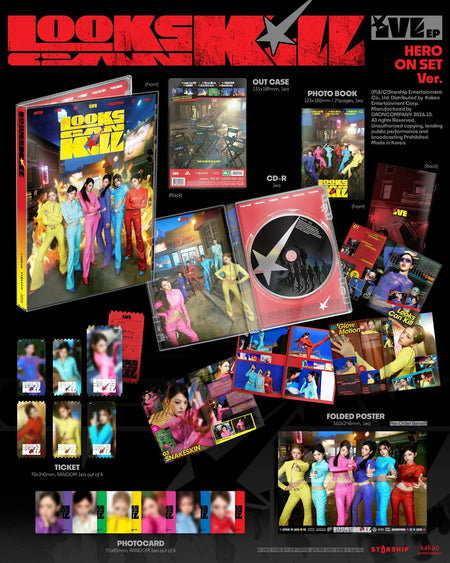 IVE Looks Can Kill HERO ON SET Ver. album contents and inclusions