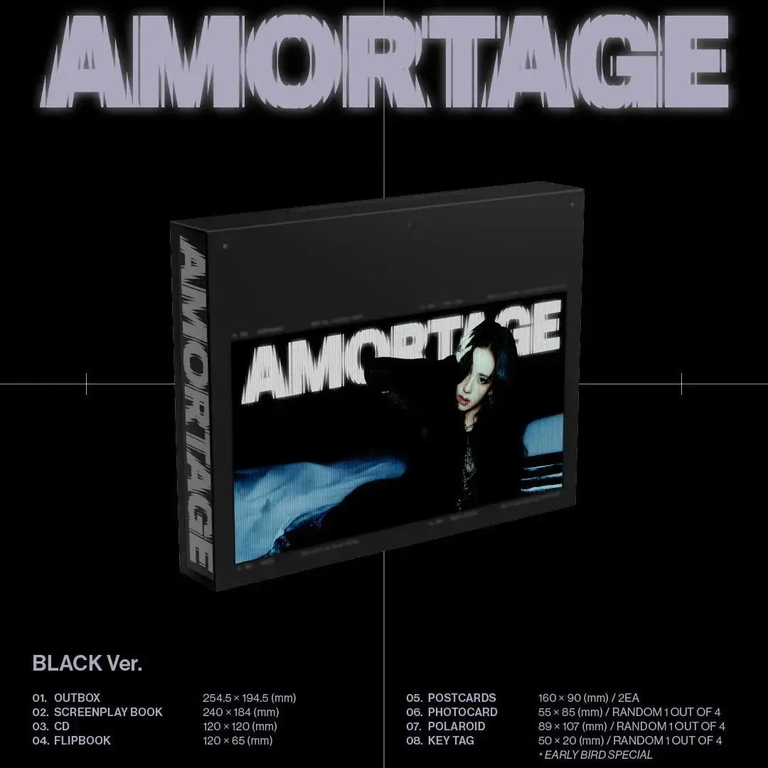 JISOO AMORTAGE Exclusive Edition black version cover