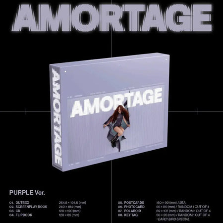 JISOO AMORTAGE Exclusive Edition purple version cover