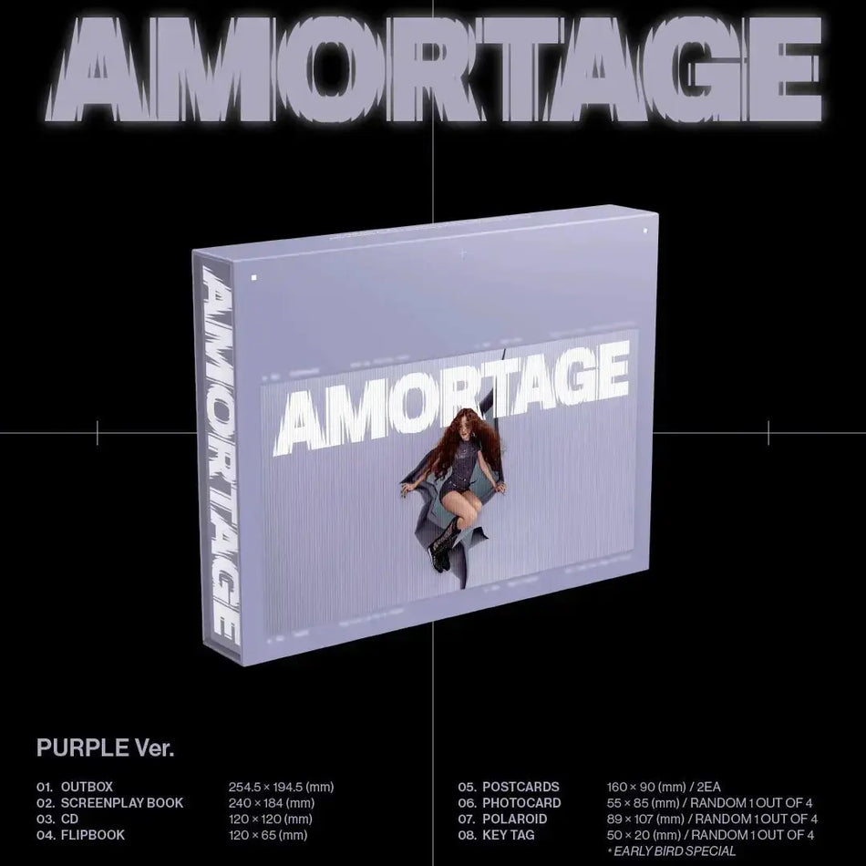 JISOO AMORTAGE Exclusive Edition purple version cover
