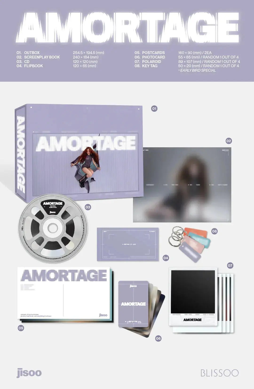 JISOO AMORTAGE Exclusive Edition purple version