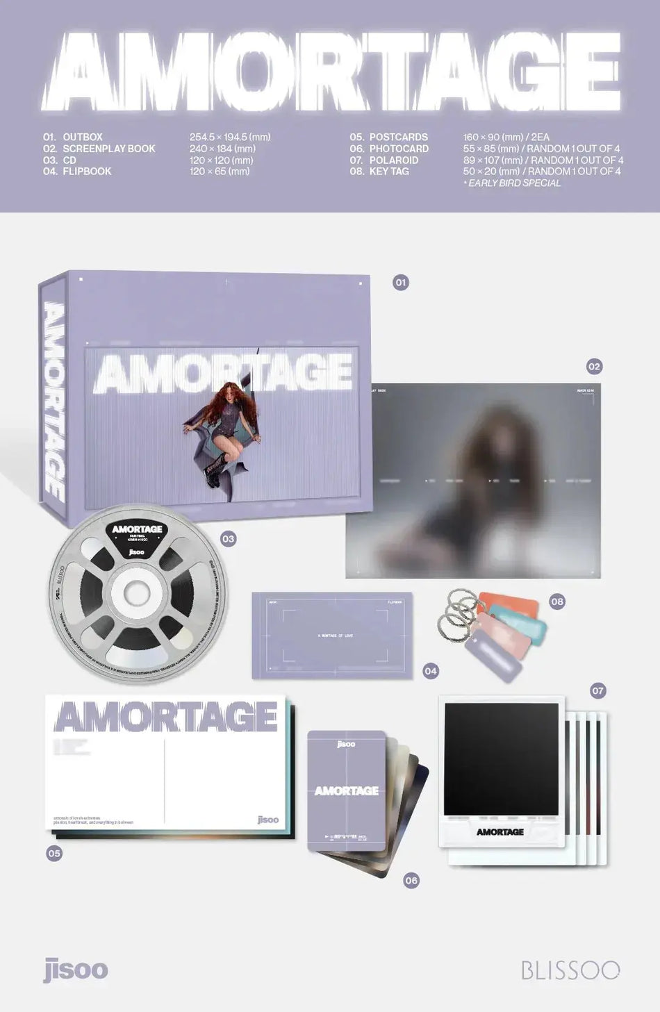 JISOO AMORTAGE Exclusive Edition purple version