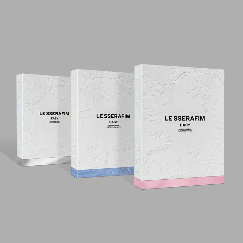 LE SSERAFIM EASY 3rd Mini Album official album covers