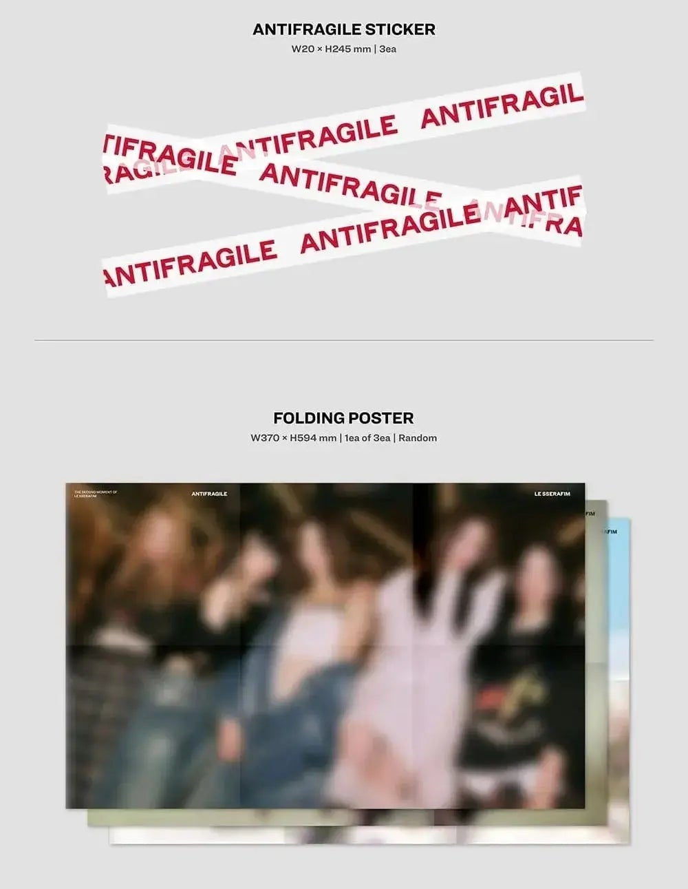 LE SSERAFIM ANTIFRAGILE official mini album