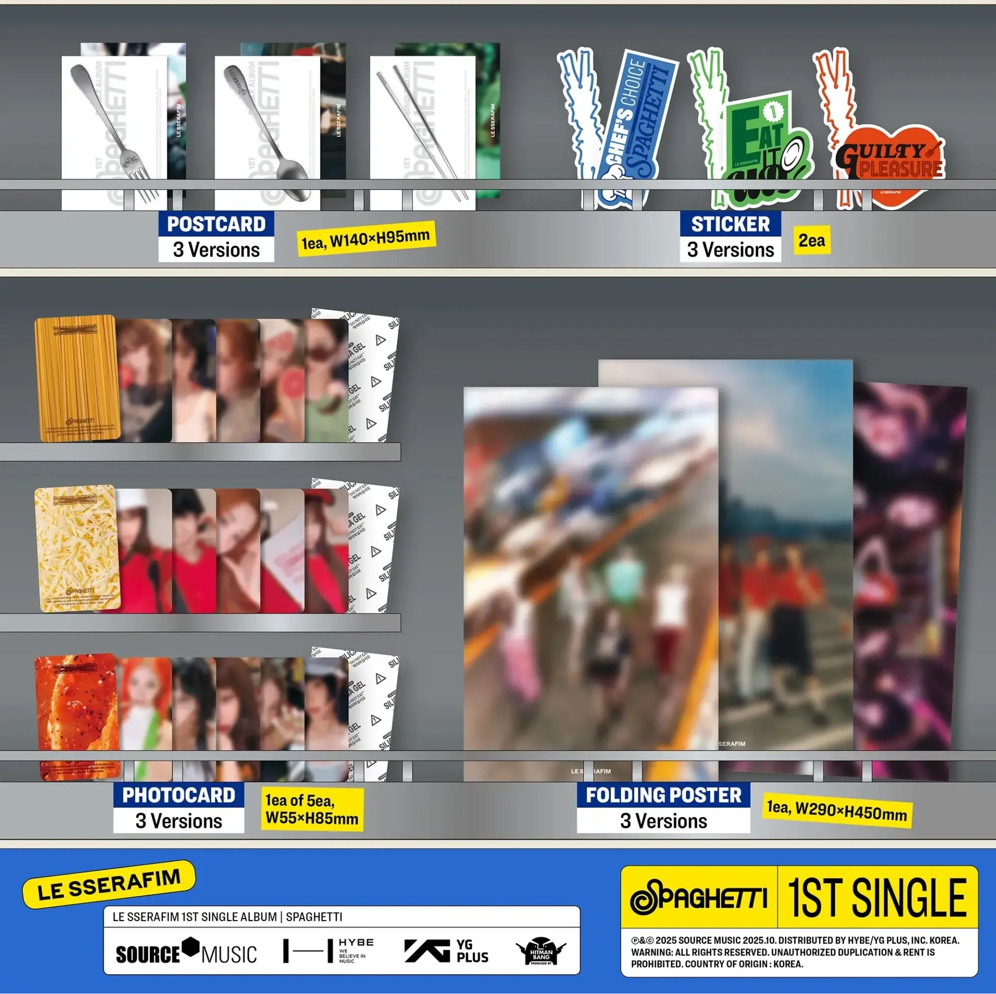 LE SSERAFIM Spaghetti Standard Ver. official album