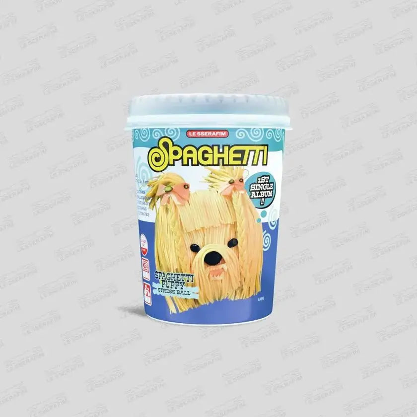 LE SSERAFIM Spaghetti Stress Ball Ver. album packaging