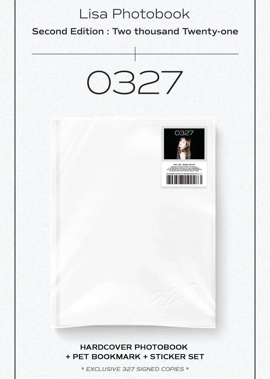 LISA Photobook 0327 Vol.2 Second Edition front view