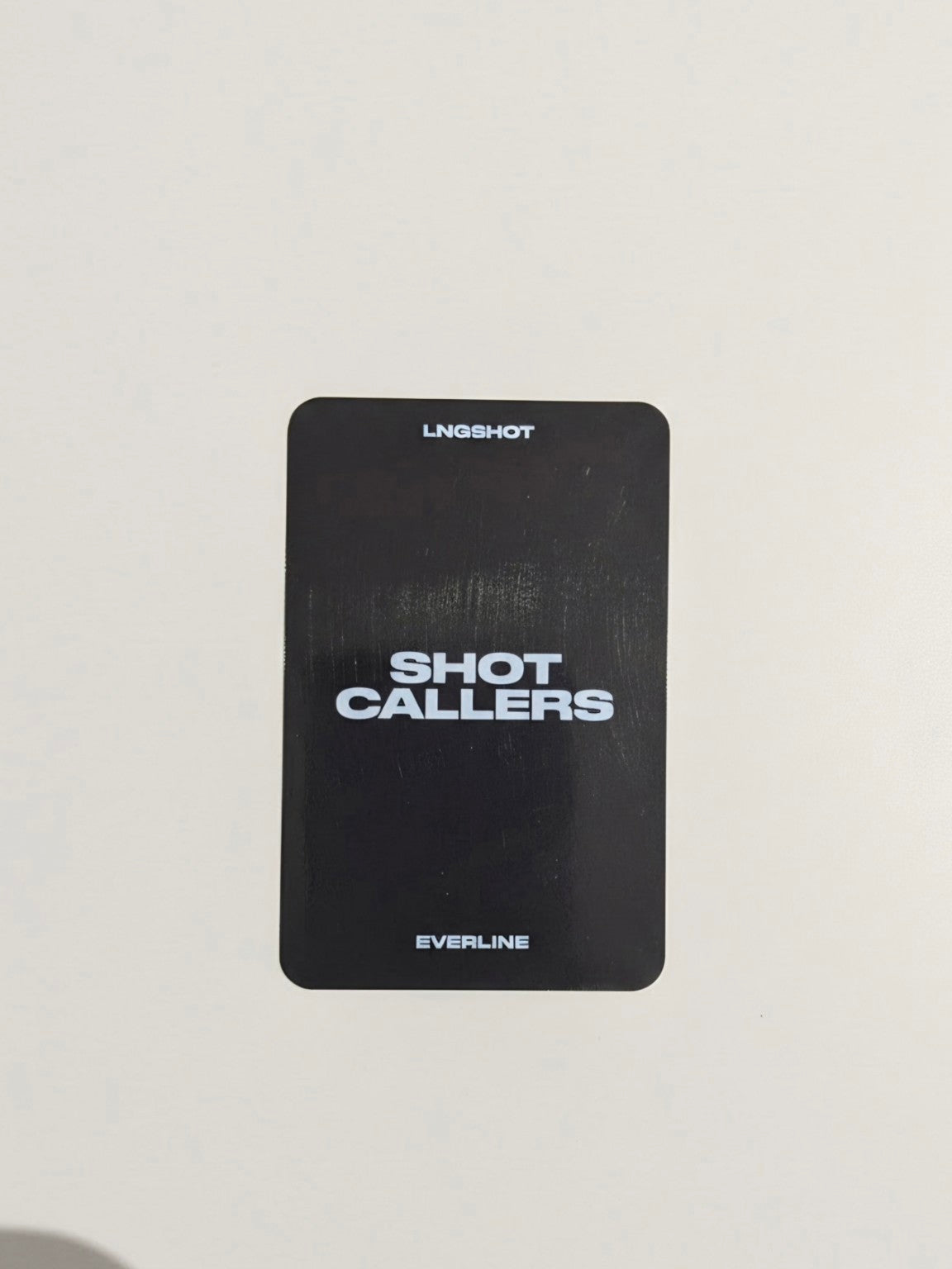 LNGSHOT SHOT CALLERS Everline POB photocard back