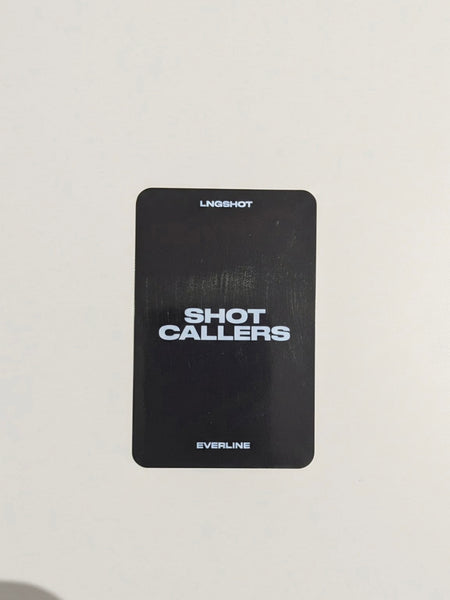 LNGSHOT SHOT CALLERS Everline POB photocard back