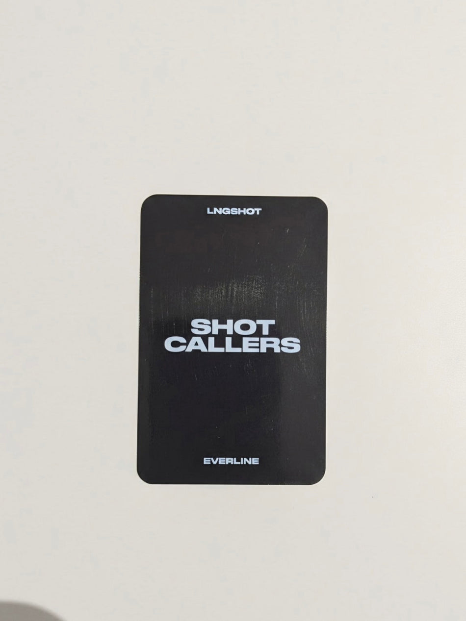 LNGSHOT SHOT CALLERS Everline POB photocard back
