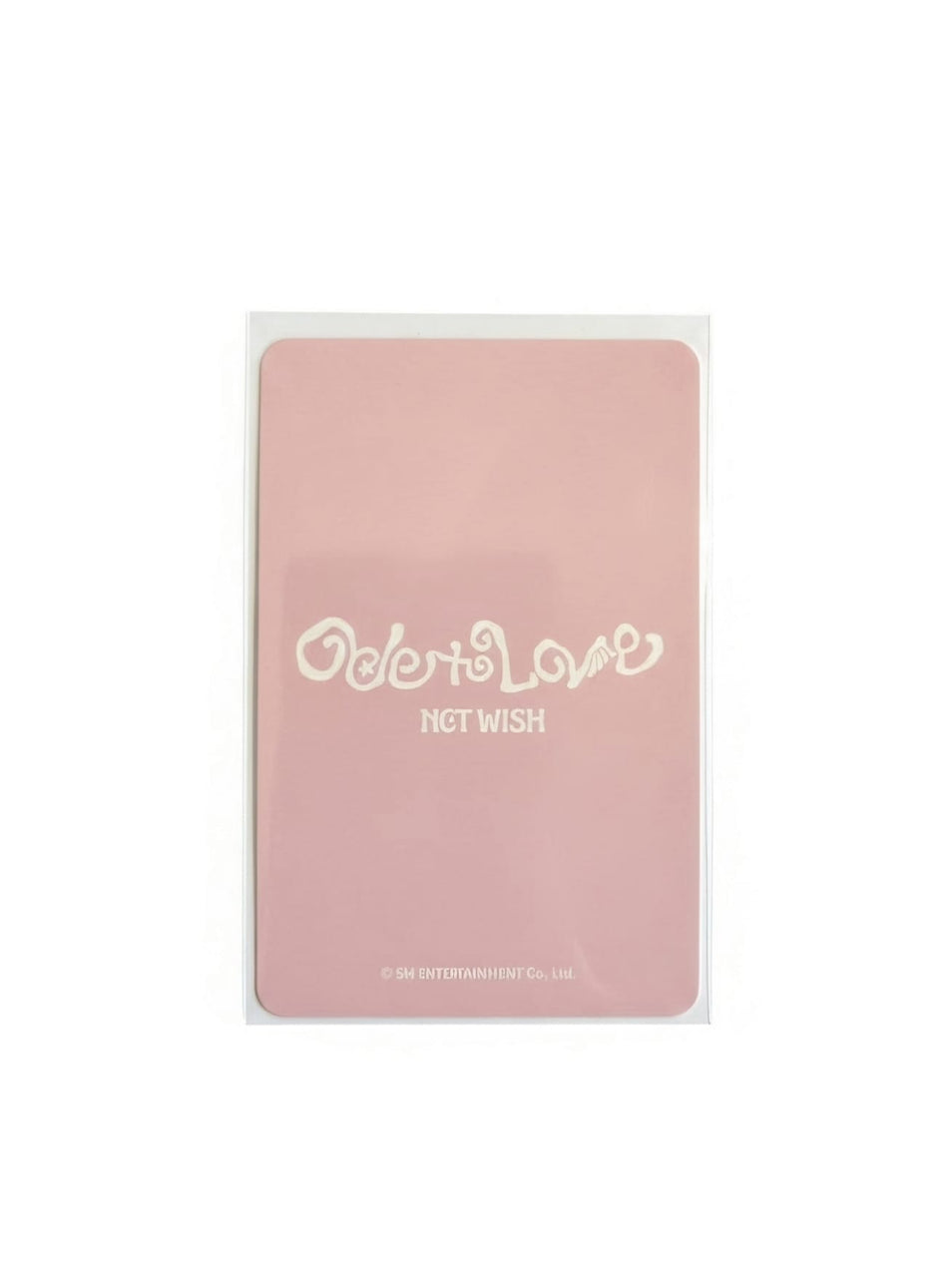 NCT WISH Ode to Love SAKUYA photocard pink back