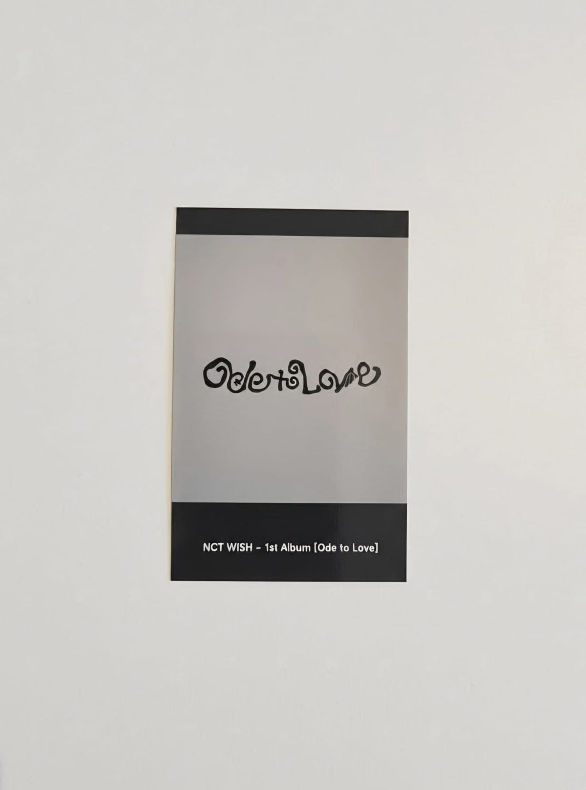 NCT WISH Ode to Love polaroid photocard back