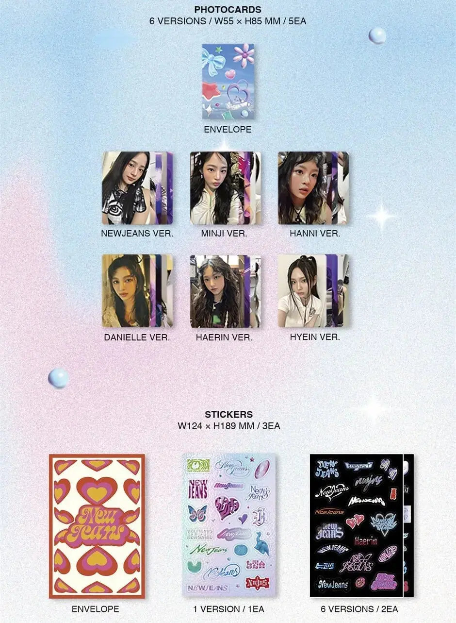 NewJeans Get Up Bunny Beach Bag Ver. photocards set
