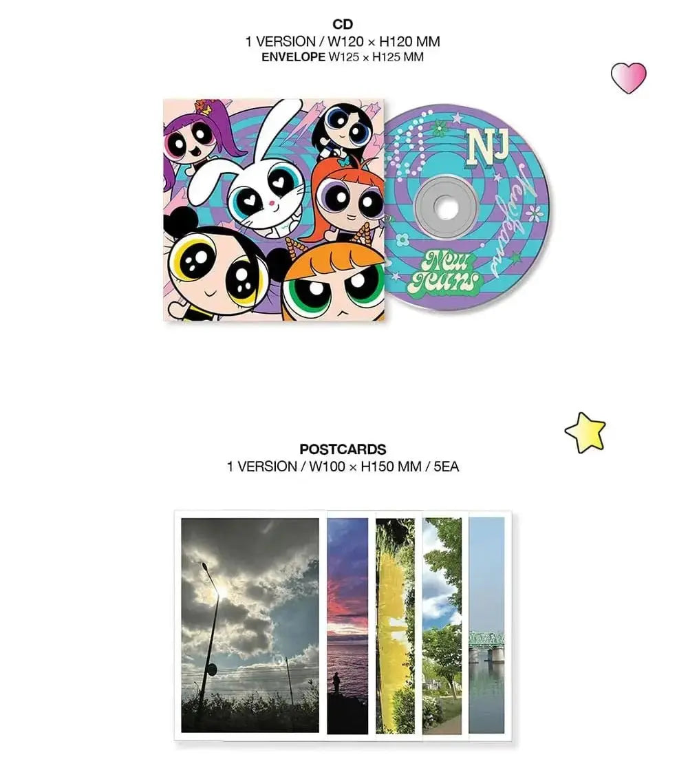 NewJeans Get Up Powerpuff Girls Box Ver. photobook and CD