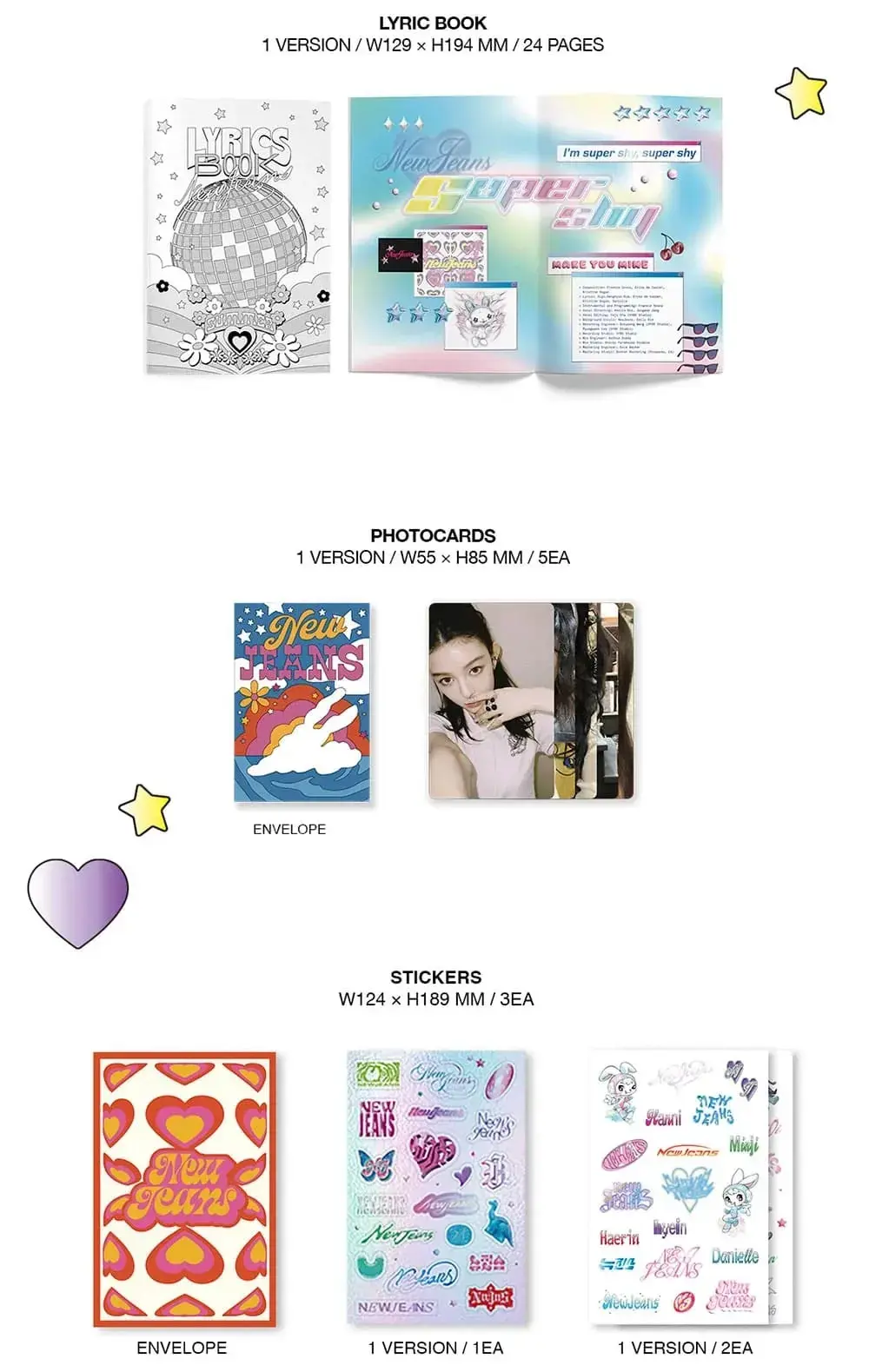 NewJeans Get Up Powerpuff Girls Box Ver. photocards set