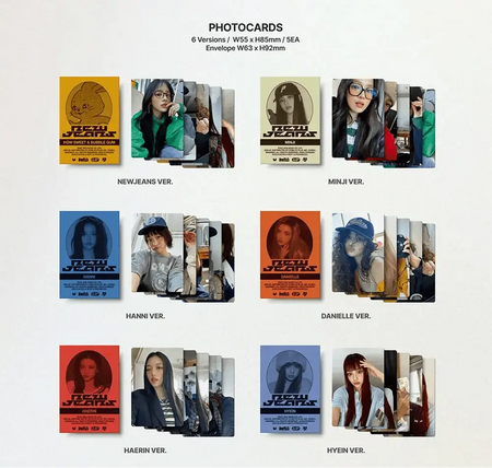 NewJeans How Sweet Standard Ver. photocards set