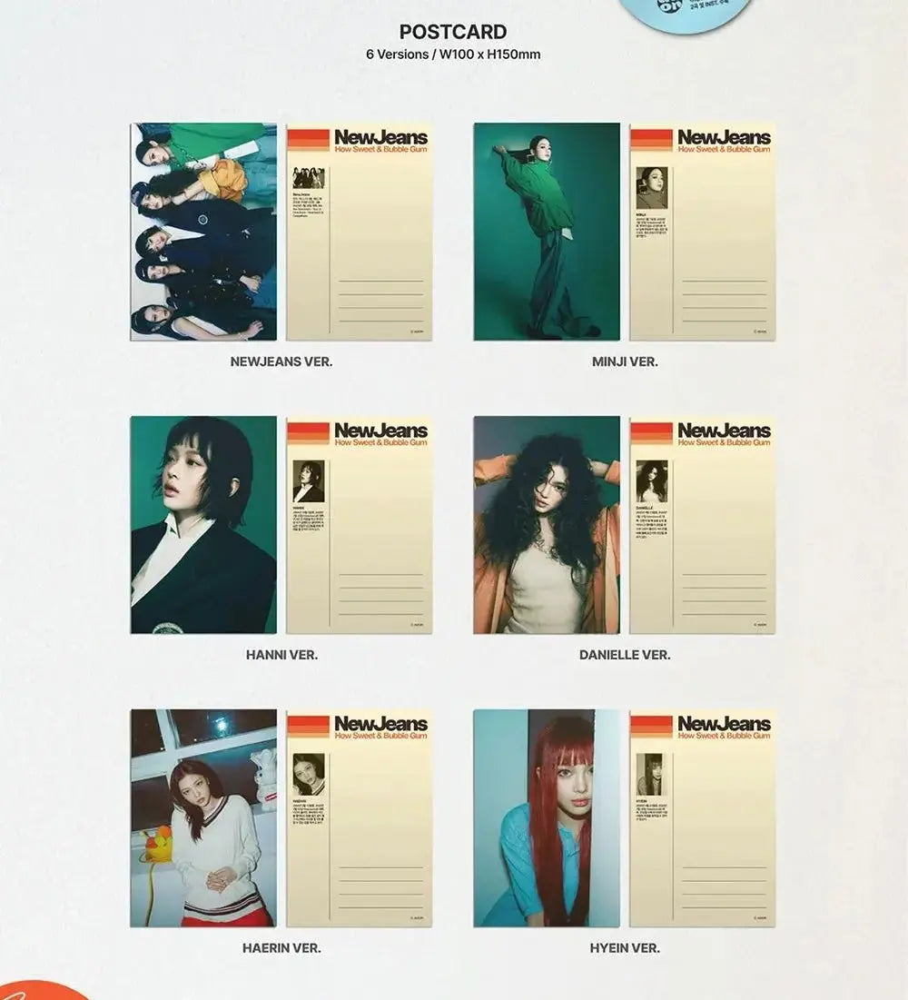 NewJeans How Sweet Standard Ver. postcard