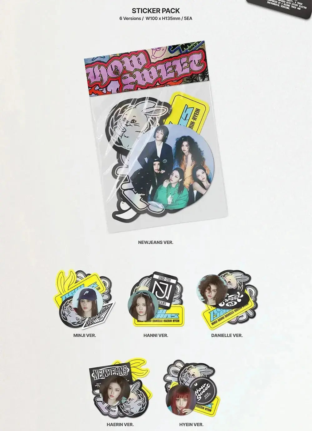 NewJeans How Sweet Standard Ver. sticker pack