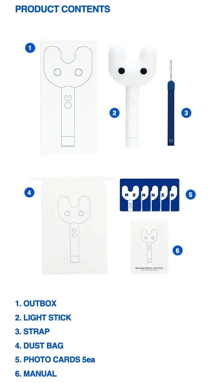 NewJeans Official Light Stick full set