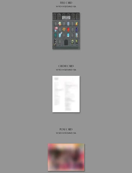 SEVENTEEN 17 Is Right Here Kit Ver. title & credit card