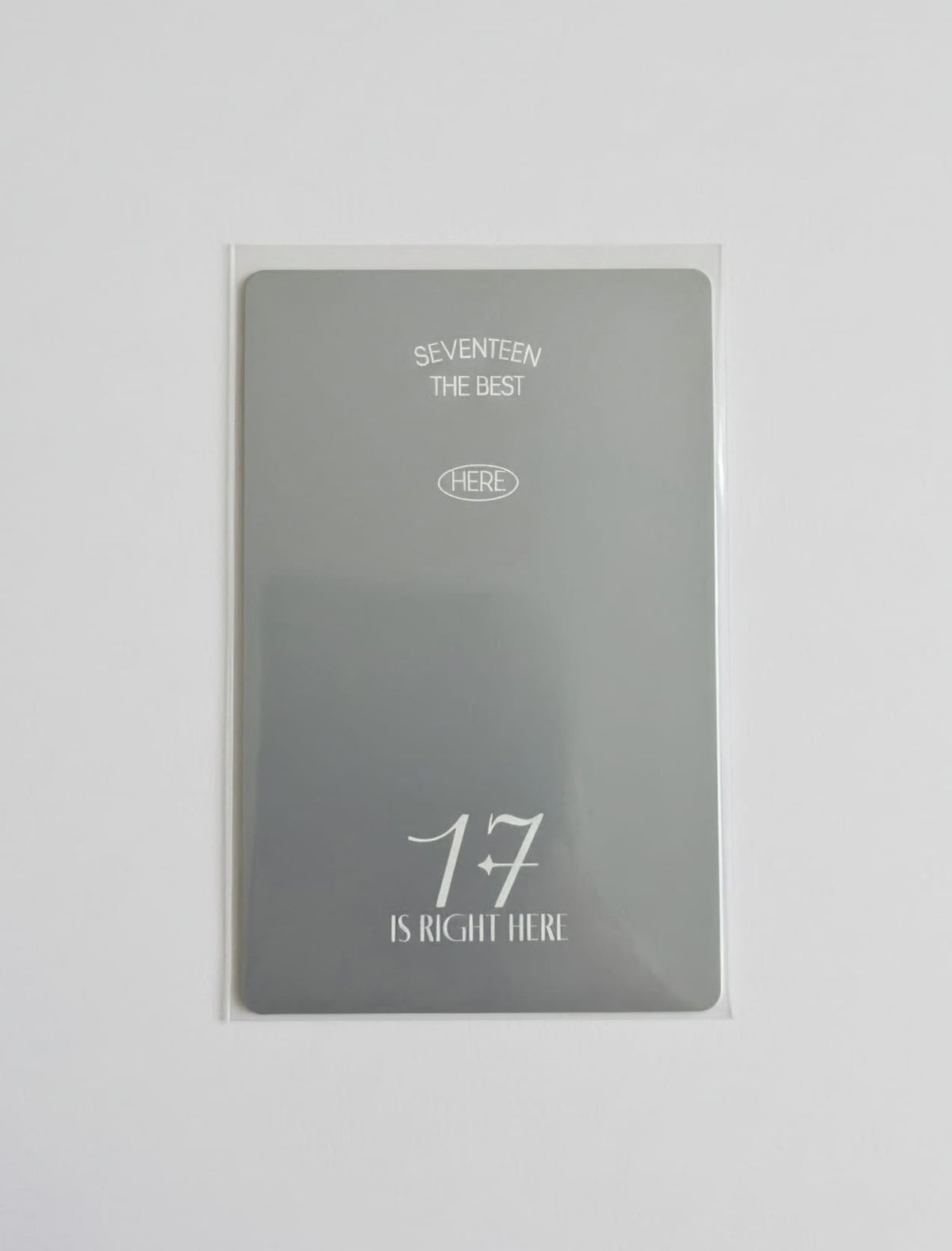 SEVENTEEN 17 IS RIGHT HERE HERE Ver. photocard back