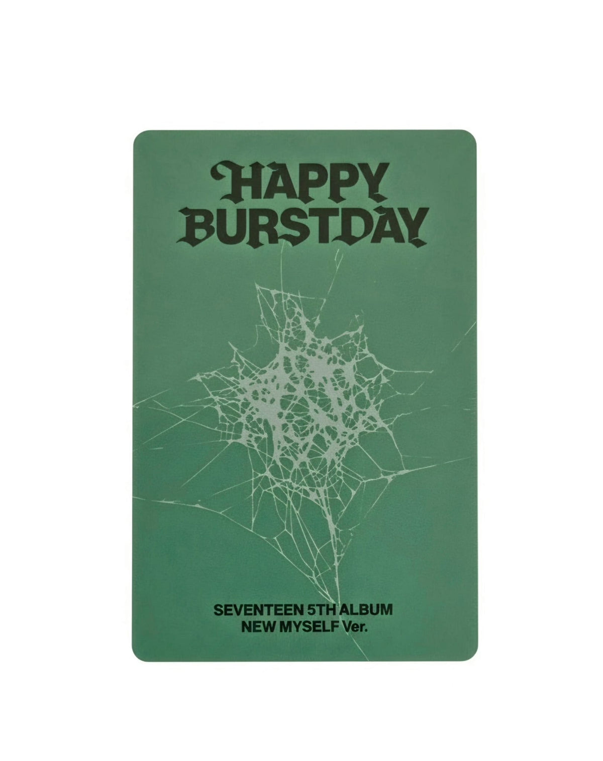 SEVENTEEN HAPPY BURSTDAY NEW MYSELF Ver. photocard back