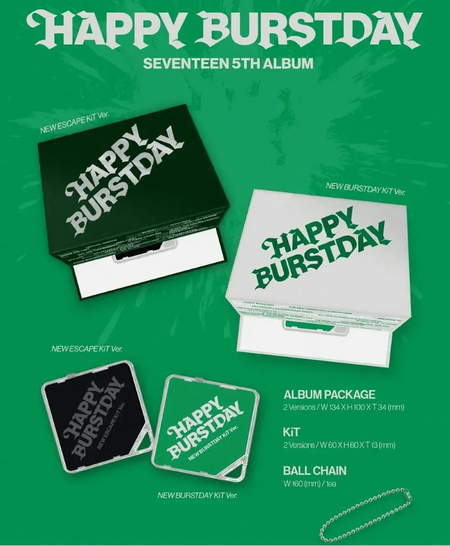 SEVENTEEN HAPPY BURSTDAY NEW ESCAPE KiT Ver. album packaging