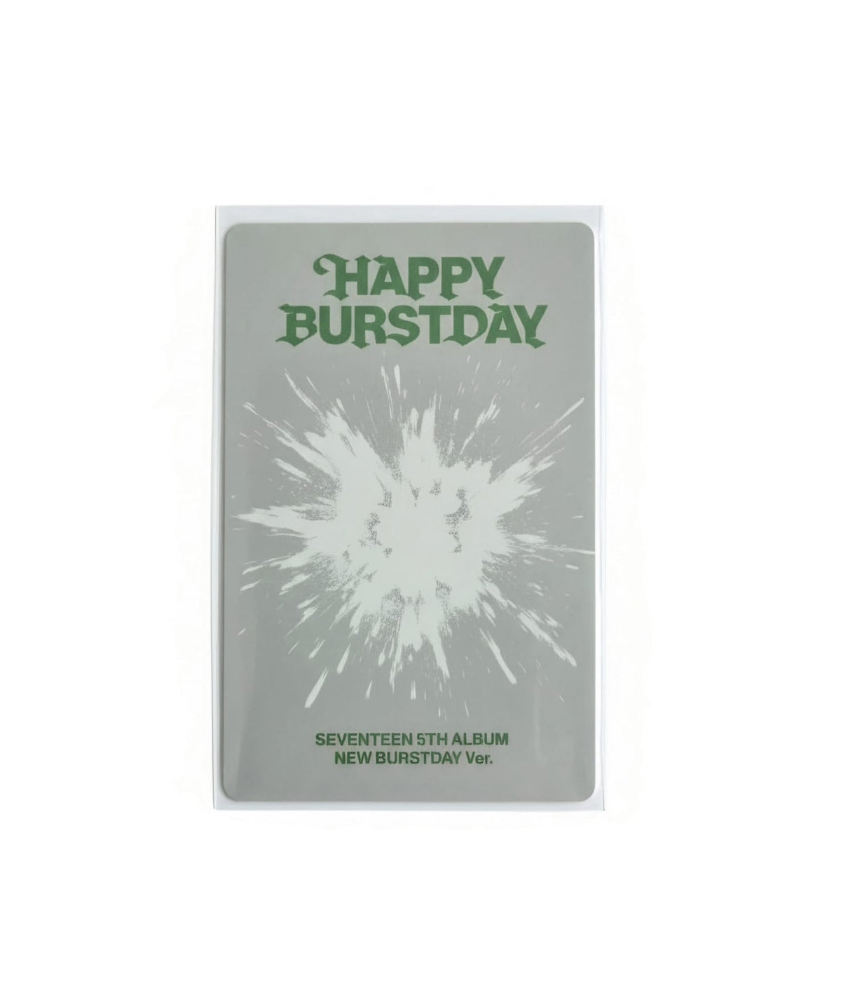 SEVENTEEN HAPPY BURSTDAY NEW BURSTDAY Ver. photocard back