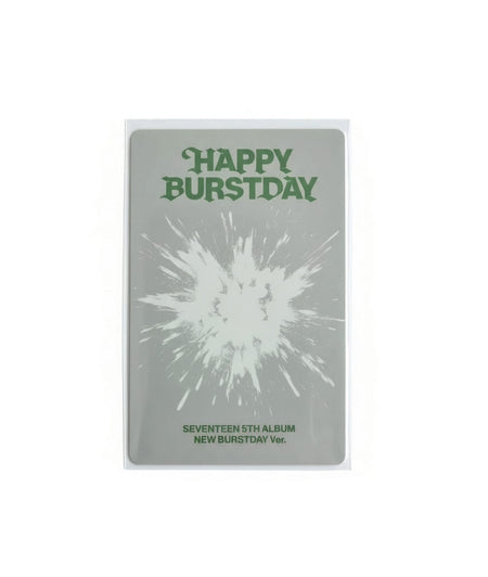 SEVENTEEN HAPPY BURSTDAY NEW BURSTDAY Ver. photocard back