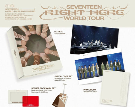 SEVENTEEN WORLD TOUR RIGHT HERE photobook and outbox