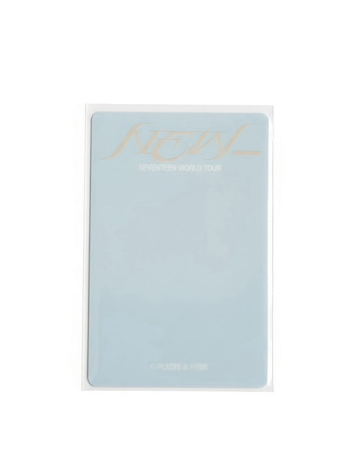 SEVENTEEN WORLD TOUR NEW_ trading photocard blue back