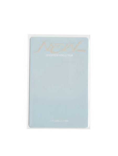 SEVENTEEN WORLD TOUR NEW_ trading photocard blue back