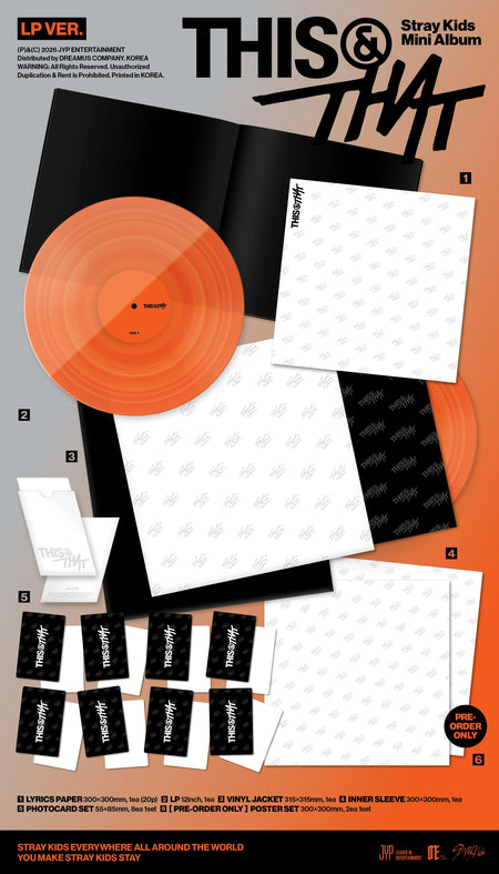 Stray Kids THIS & THAT LP Ver. album inclusions
