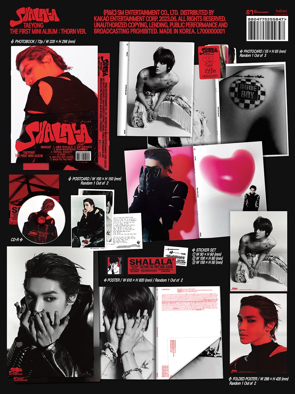 TAEYONG - THE 1ST MINI ALBUM [SHALALA] THORN Ver. - Umakpop