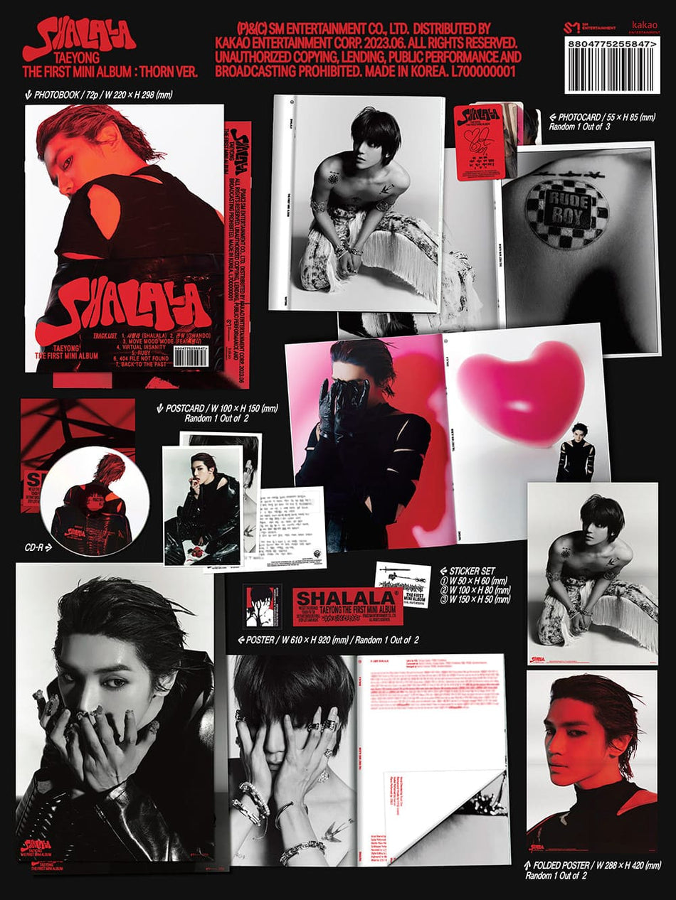 TAEYONG - THE 1ST MINI ALBUM [SHALALA] THORN Ver. - Umakpop