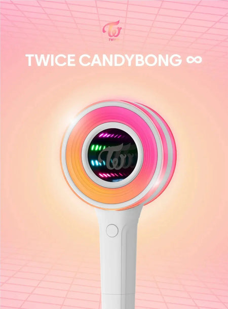 The official TWICE Candybong Infinity fanlight with a rotating center and colorful RGB LED display for ONCE.