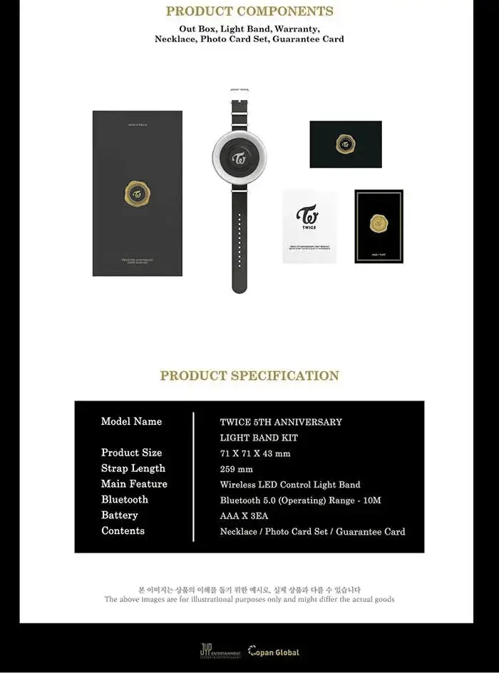 TWICE Light Band Kit 5th Anniversary MD official merch