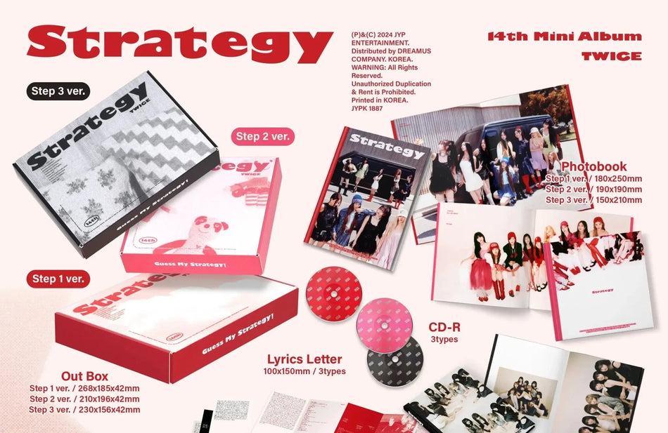 TWICE Strategy 14th mini album standard ver. photobook and CD