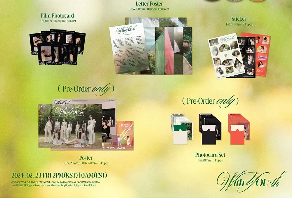 TWICE With YOU-th 13th mini album inclusions